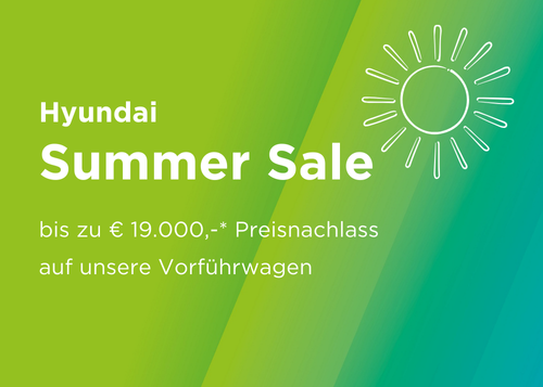 Hyundai Summer Sale bei Vogl+Co